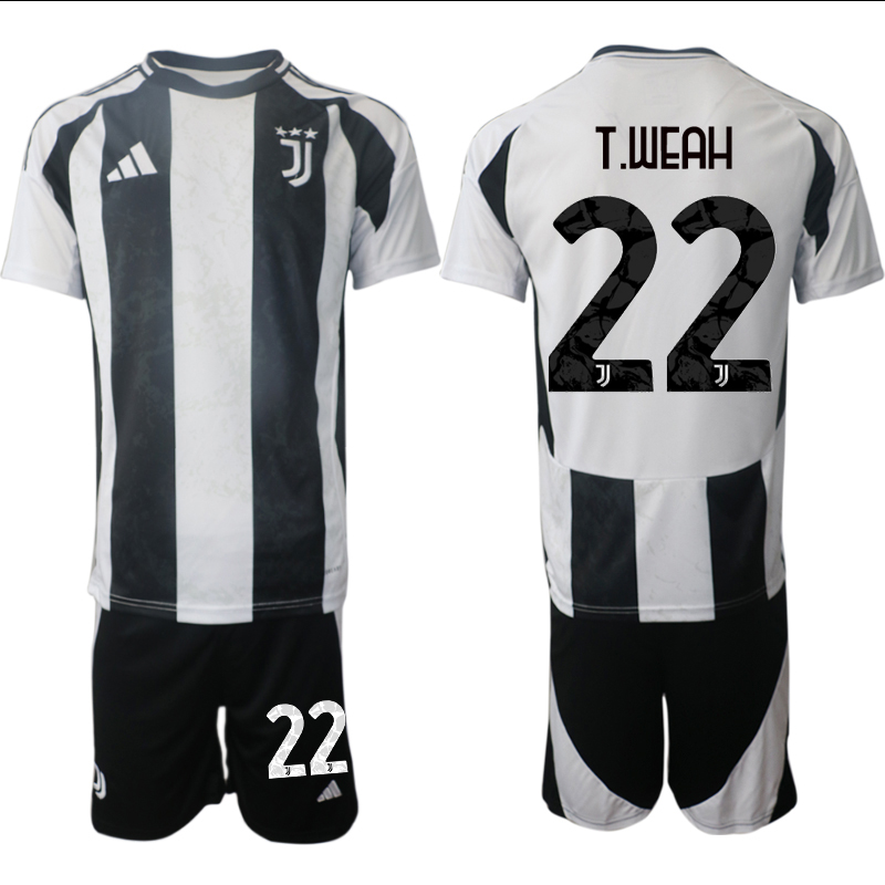 Men 2024-2025 Club Juventus home Black #22 Soccer Jersey->customized soccer jersey->Custom Jersey